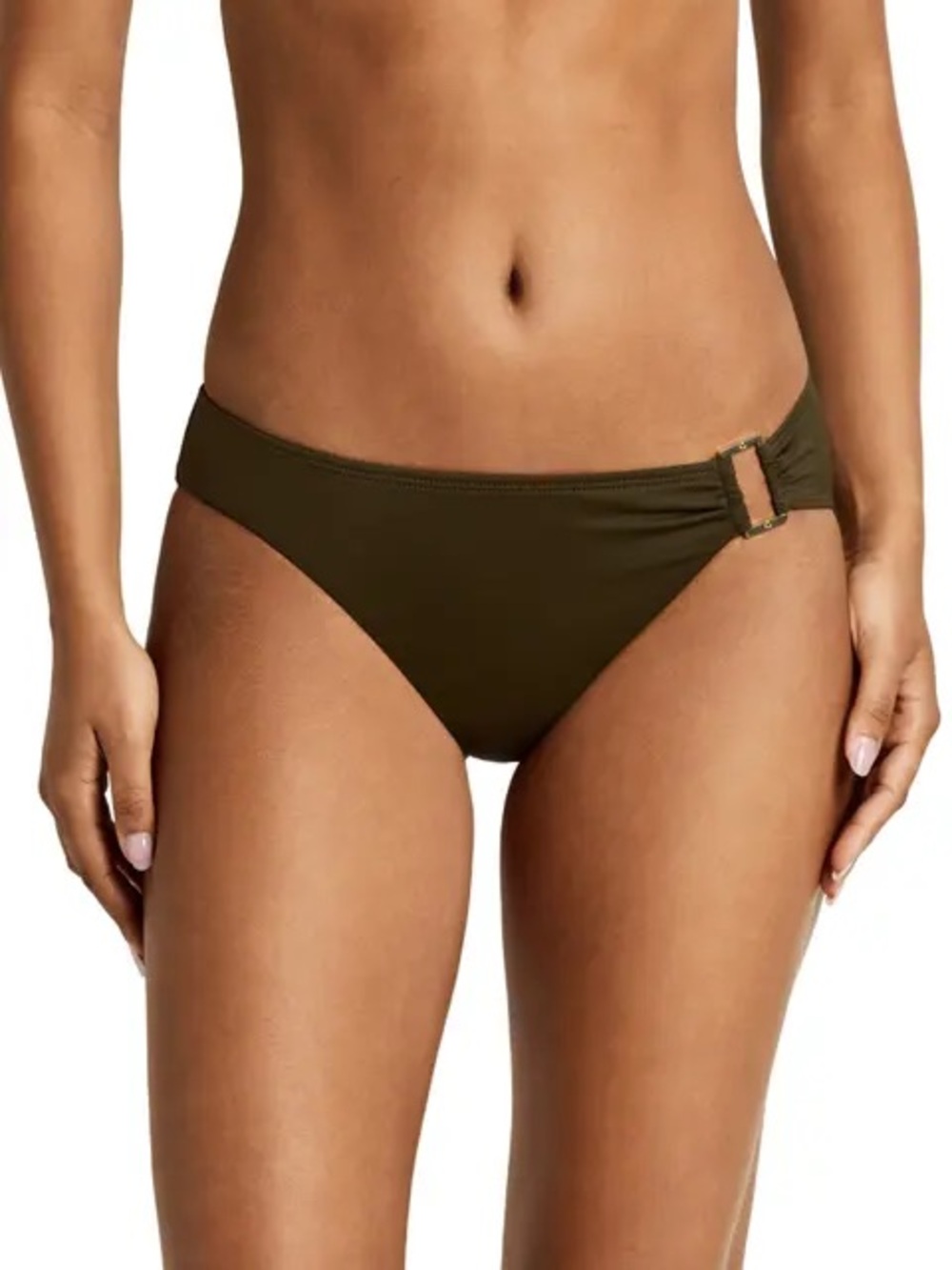 Lauren Ralph Lauren Ring Hipster Swim Bottoms in Green.  Size 12.  NWT